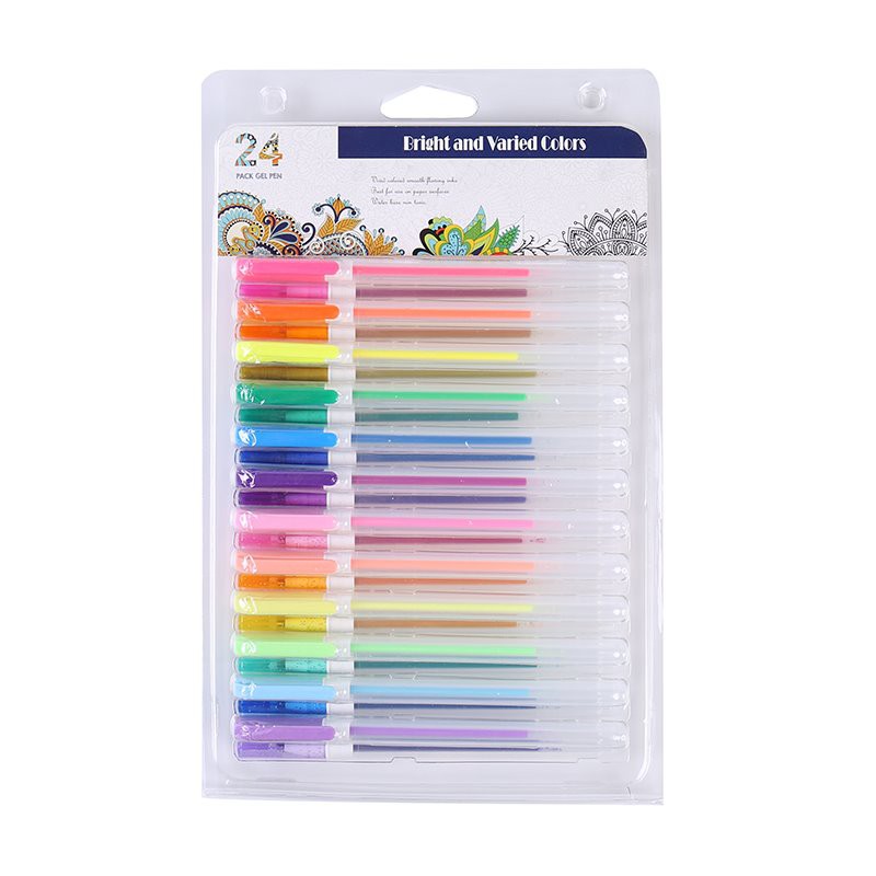 12 Pack Gel Pen Set Unique Color